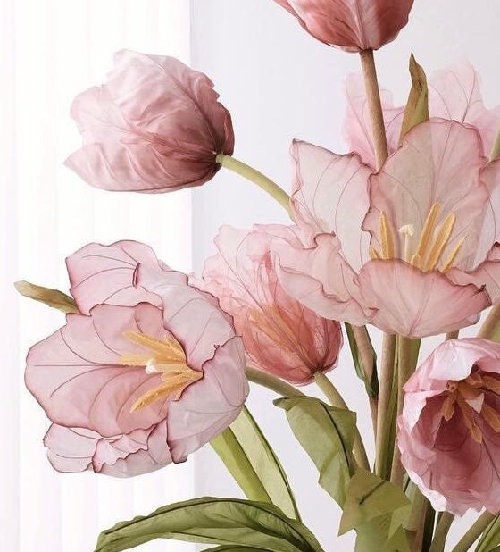 Giant Blooms 23OGF34 Organza Tulips