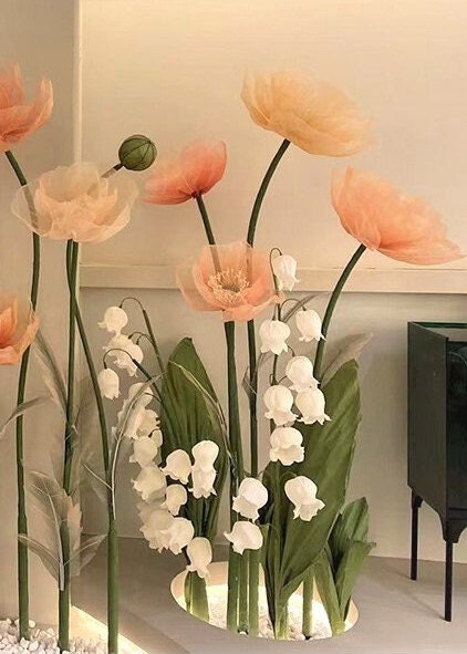 Giant Blooms 23OGF02 Organza Poppies