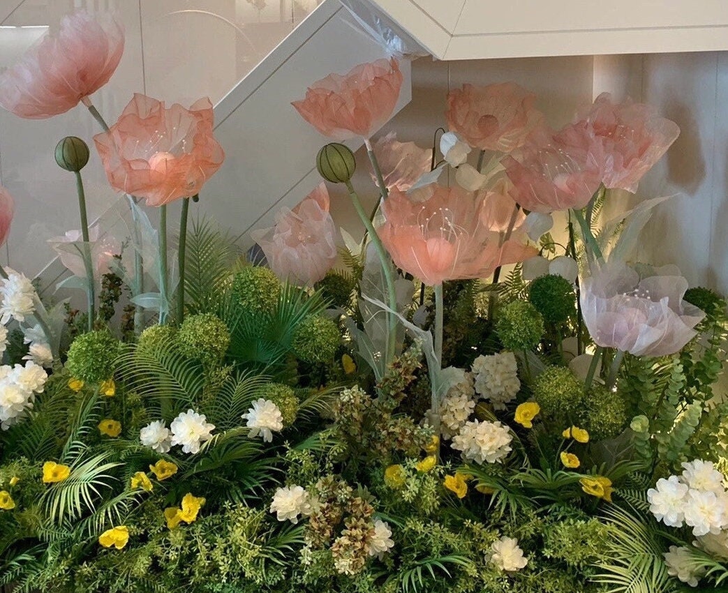 Giant Blooms 23OGF29 Organza Poppies
