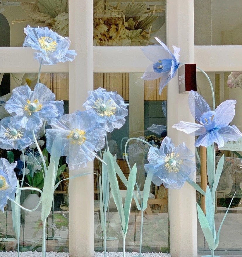 Giant Blooms 23OGF33 Organza Poppies + Daffodils