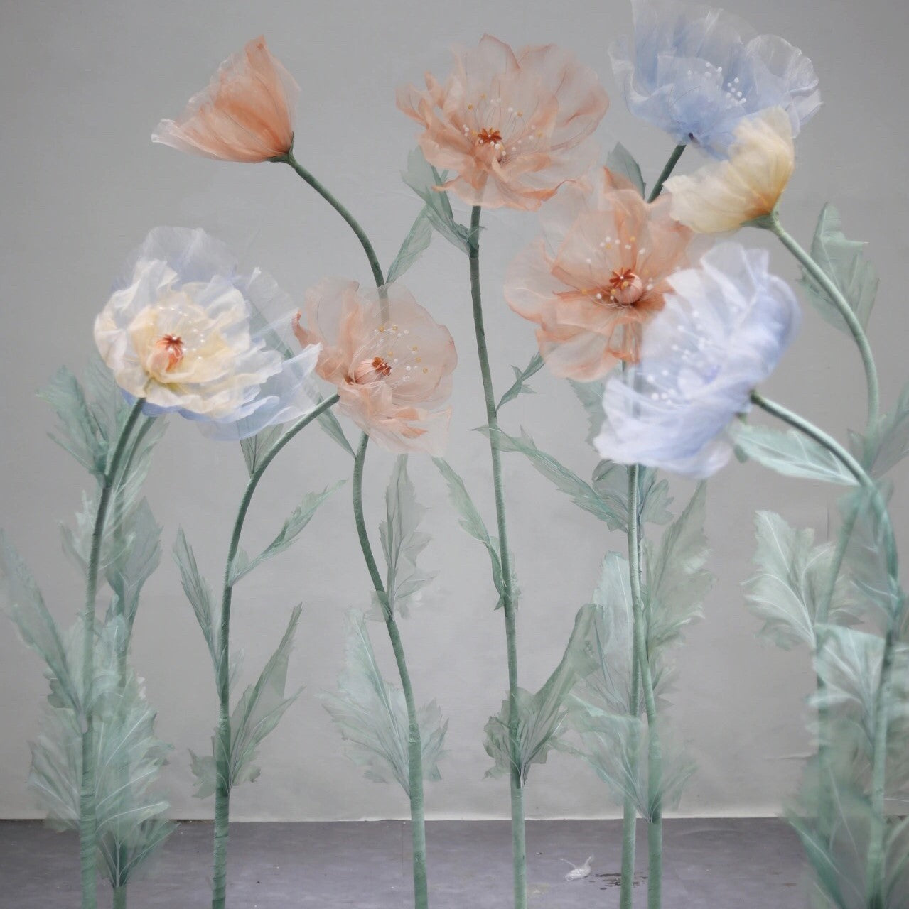 Giant Blooms 23OGF27 Organza Poppies