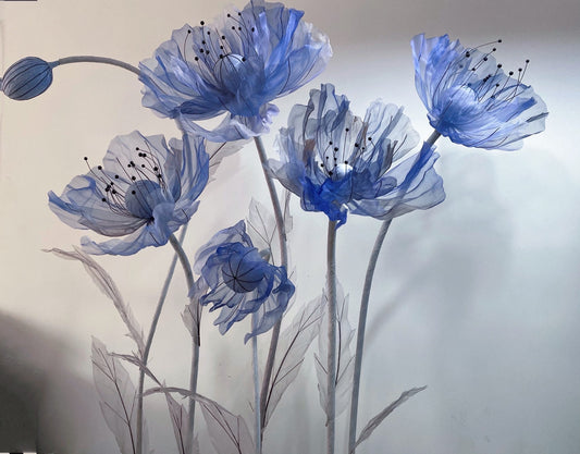 Giant Blooms 23OGF17 Organza Poppies