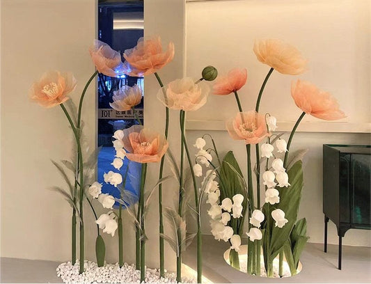 Giant Blooms 23OGF02 Organza Poppies