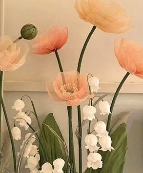 Giant Blooms 23OGF02 Organza Poppies