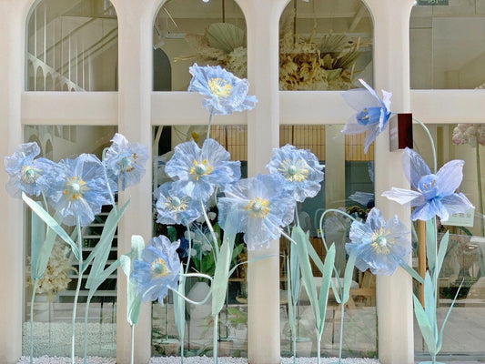 Giant Blooms 23OGF33 Organza Poppies + Daffodils